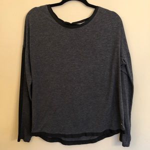 Gray exercise top